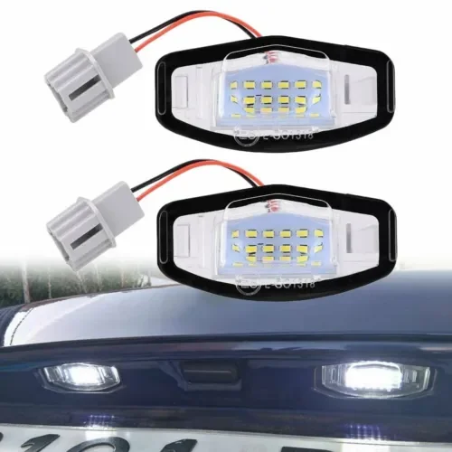 Dronehint 2* White LED License Plate Lights For 7th 8th 9th Gen Honda Civic Car Auto Parts (For: Acura) Parts