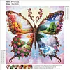 Diamond Painting-DIY Crystal Rhinestone Landscape Butterfly