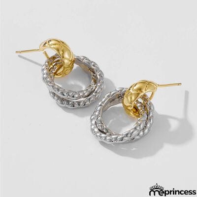 925 Sterling Silver Twisted Drop Earrings