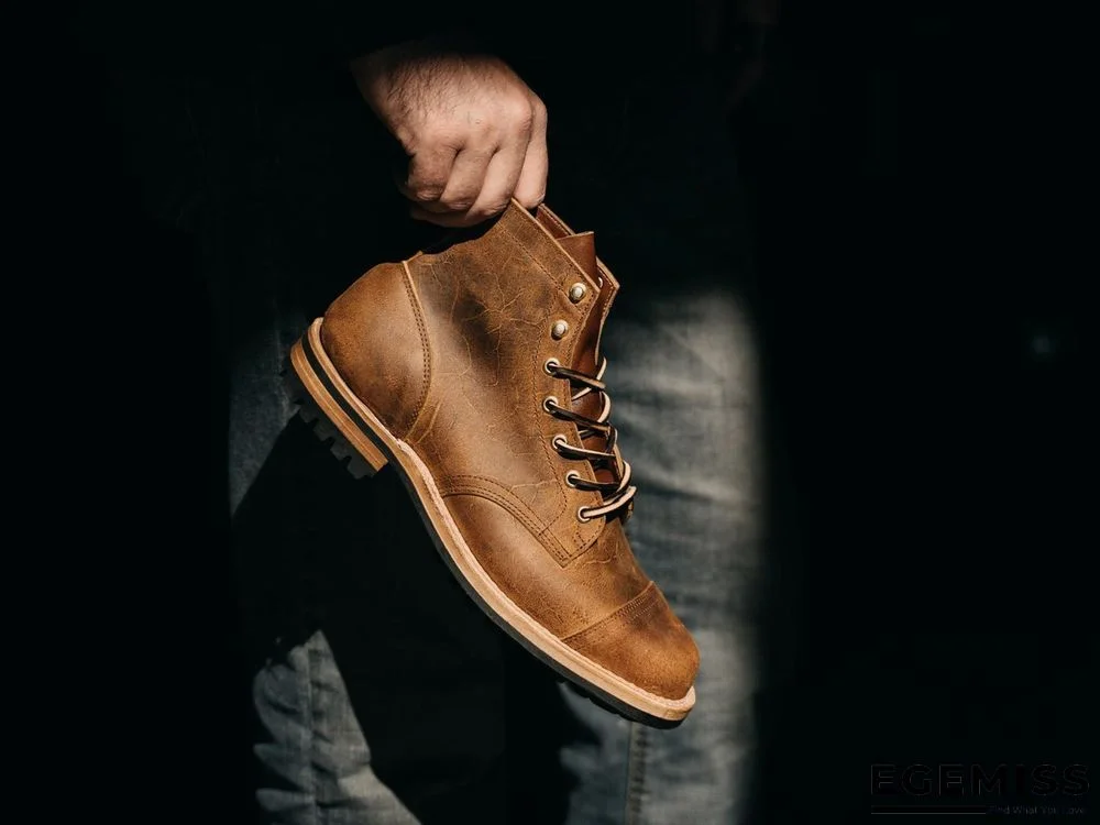 Cow Split Leather Men Boots Comfortable Boots Men Footwear Rubber Ankle Boots Men's Shoes | EGEMISS