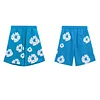 Unisex Denim Tears Classic Printed Cotton Beach Shorts Pants
