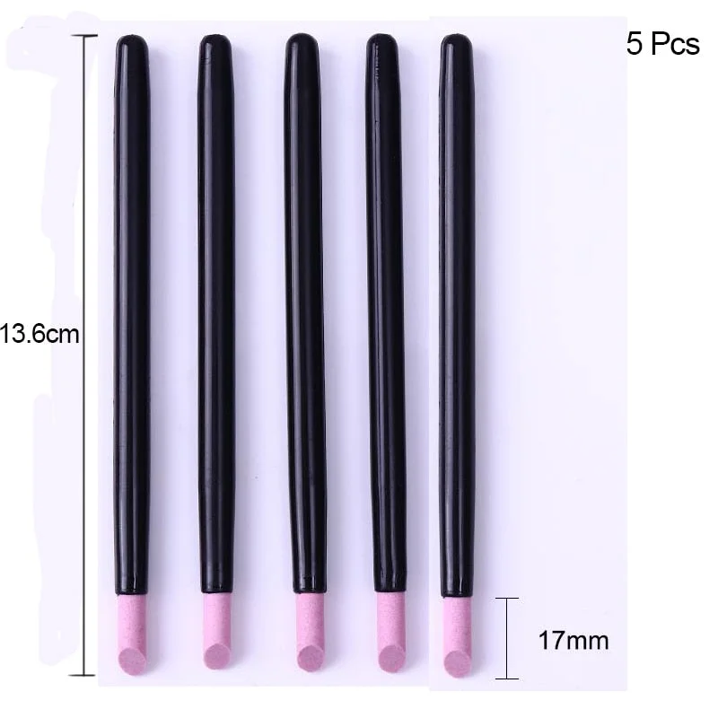 5Pcs Quartz Pen Cuticle Remover Pusher Trimmer Dead Skin Remover Professional Nail Art Care Tool Remover Makeup Nail Tools Kit-Nail Inspo