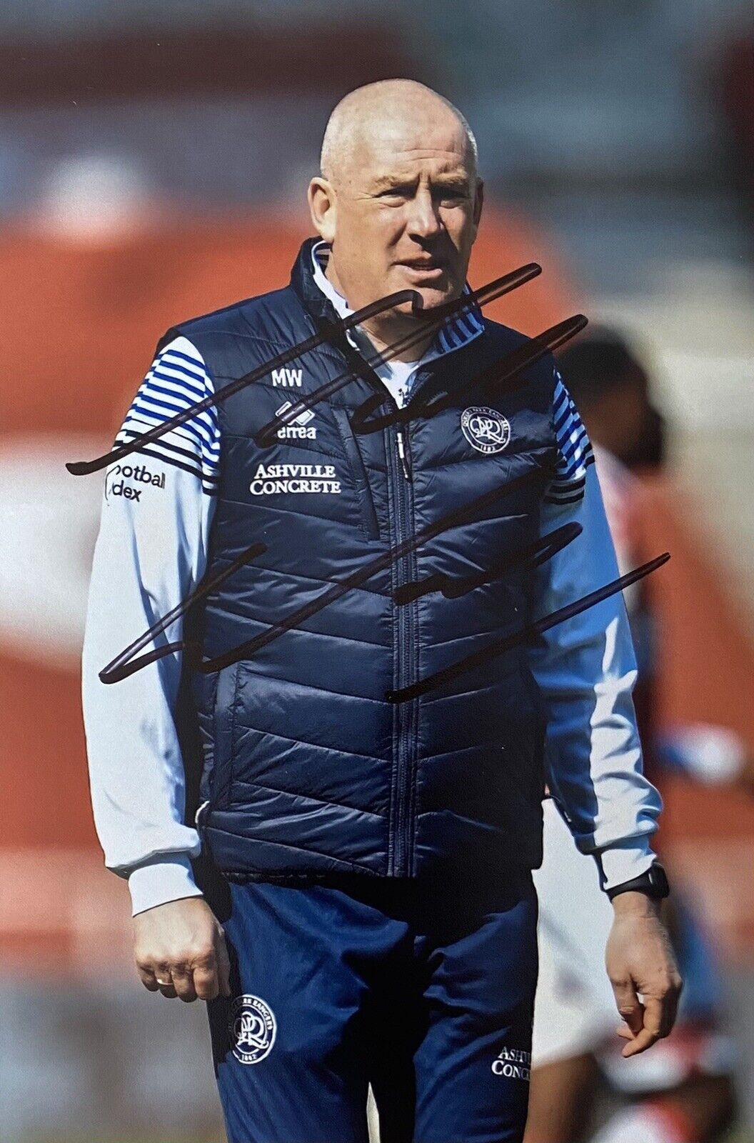 Mark Warburton Genuine Hand Signed QPR 6X4 Photo Poster painting 3