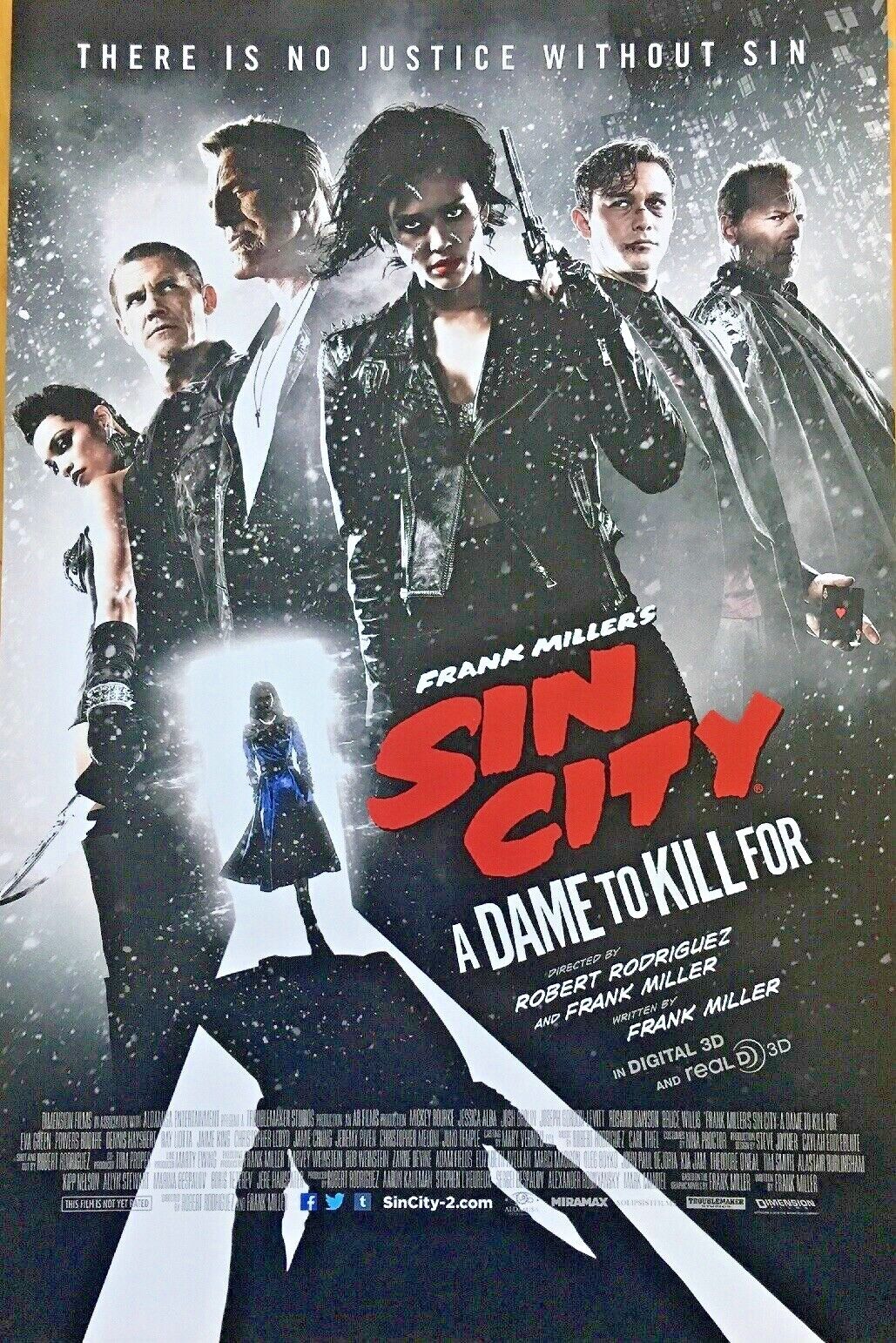 Sin City Movie Poster 12x18 Photo Poster painting Print Frank Miller A Dame To Kill For