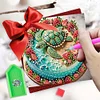 (US Only)6PCS DIY Xmas Diamond Art Greeting Cards Congratulations Cards & Gifts (Turtle)