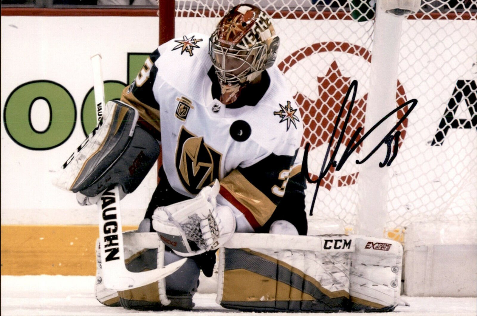 Maxime Lagace SIGNED 4x6 Photo Poster painting VEGAS GOLDEN KNIGHTS #6