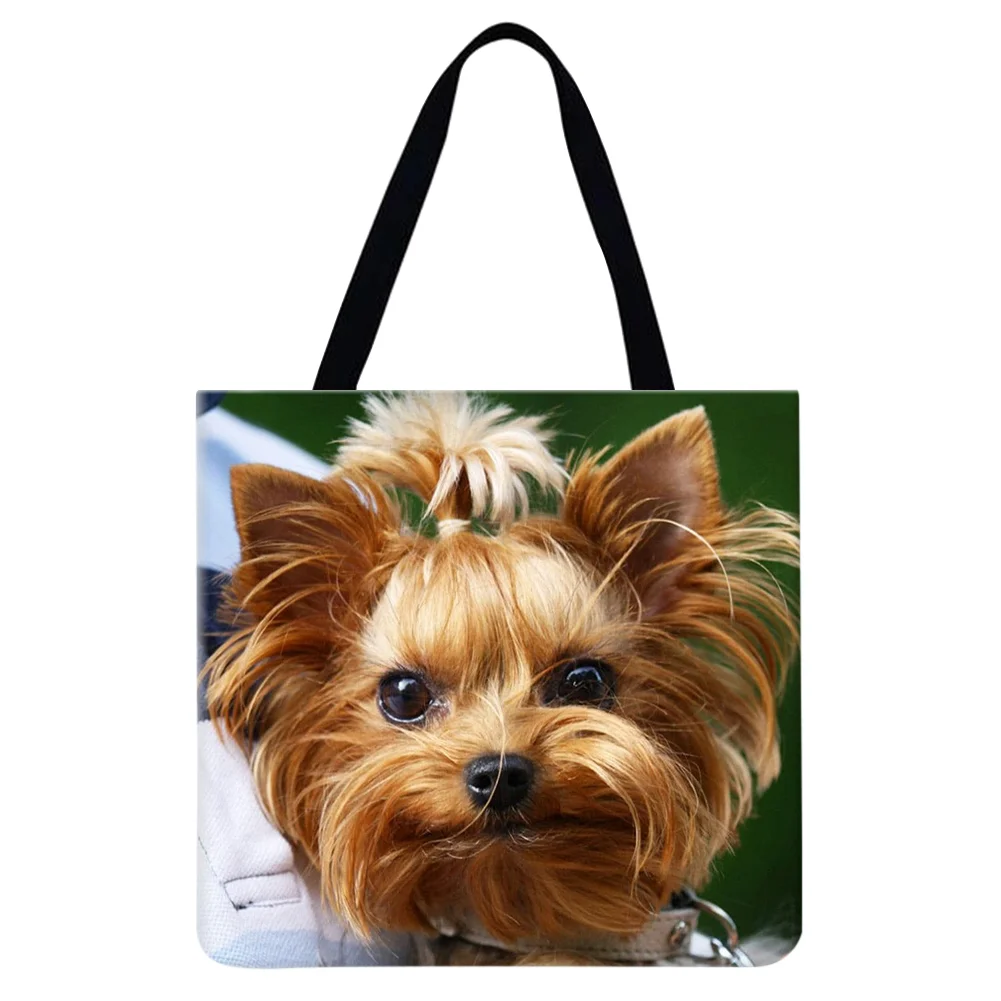 Linen Tote Bag - Dog