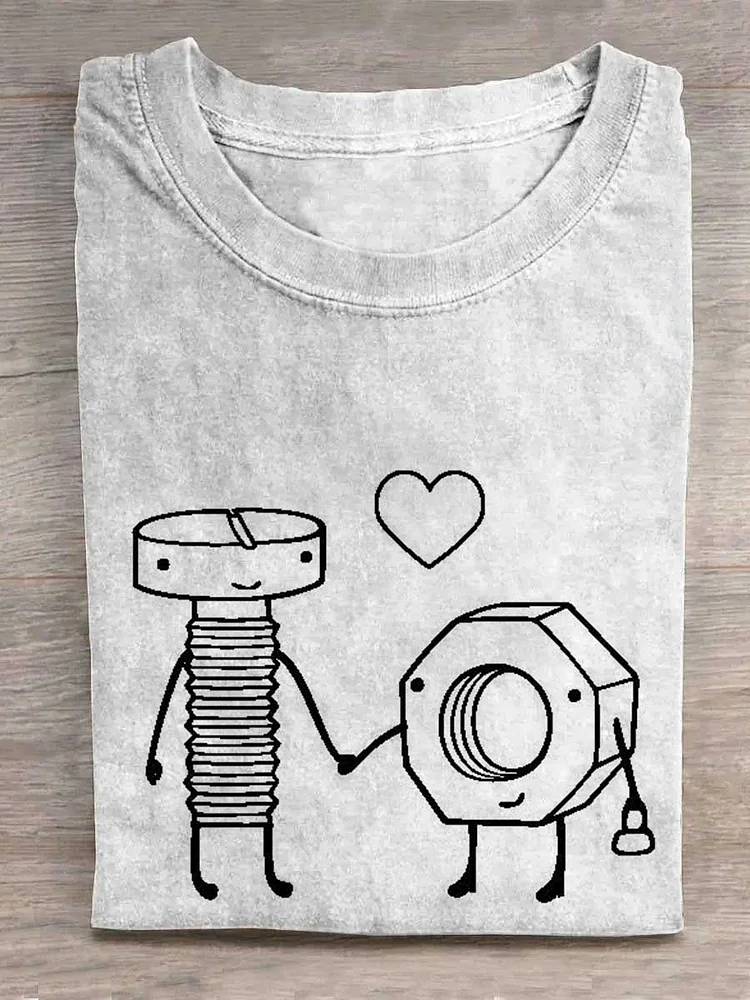 Screw and Nut Love T-shirt