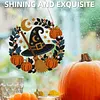 Pendentif de peinture en diamant 2D &agrave; balai de sorci&egrave;re 2D pour d&eacute;coration murale 24 cm