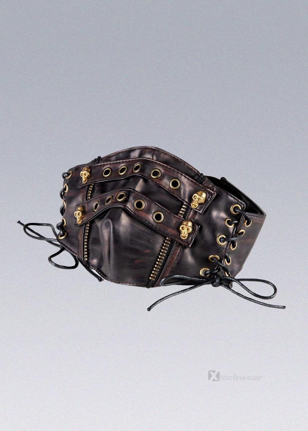 Bronze Rivets Mask Techwear - X techwear-x
