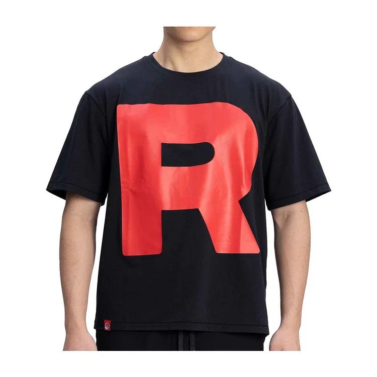 Team Rocket HQ Collection Black Oversize T-Shirt - Black