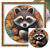 Raccoon-18CT Stamped Cross Stitch 25*25cm/9.84*9.84in tapestrymarket