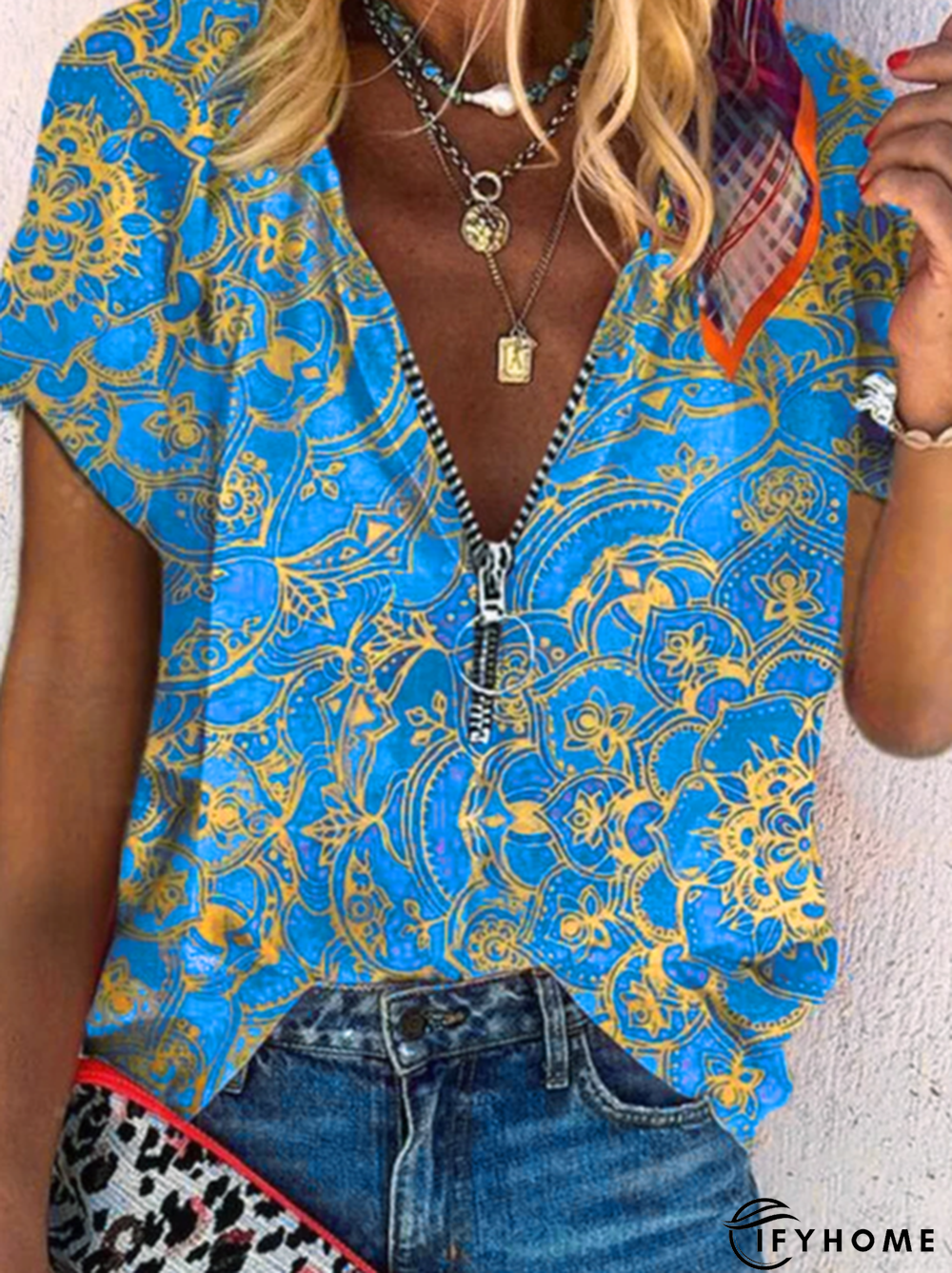 V Neck Casual Tops | IFYHOME