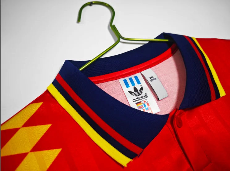Retro Spain 1994/1995 Home Football T-Shirt Thai Quality
