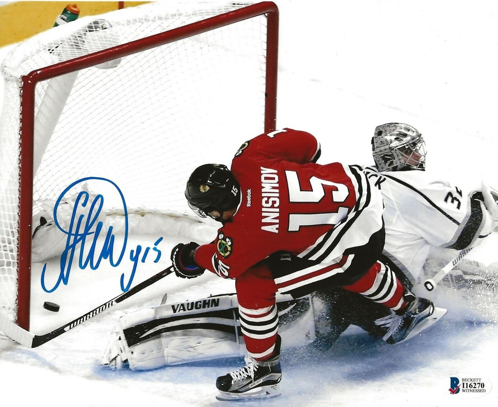 Artem Anisimov signed Chicago Blackhawks 8x10 Photo Poster painting Hawks BAS Beckett Witnessed