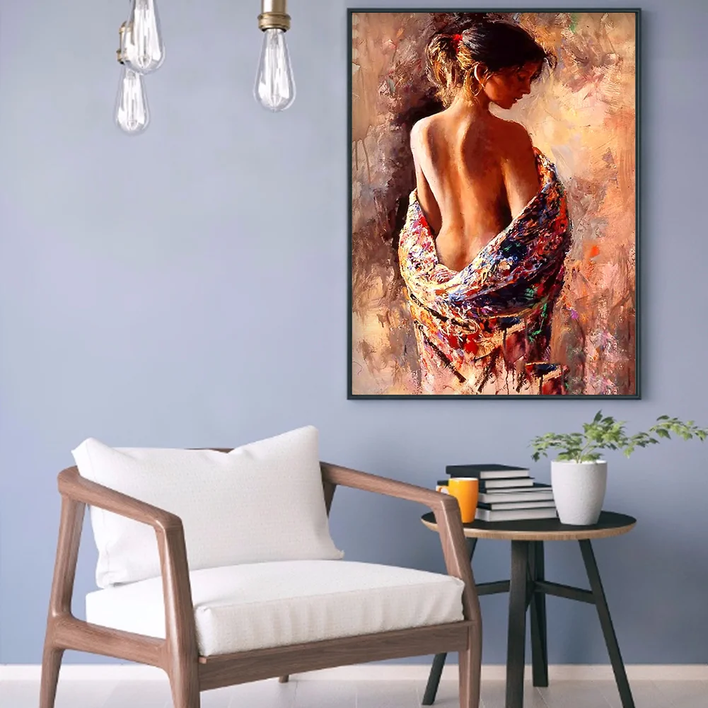 Diamond Painting - Full Round Drill - Charming Woman(30*40cm)