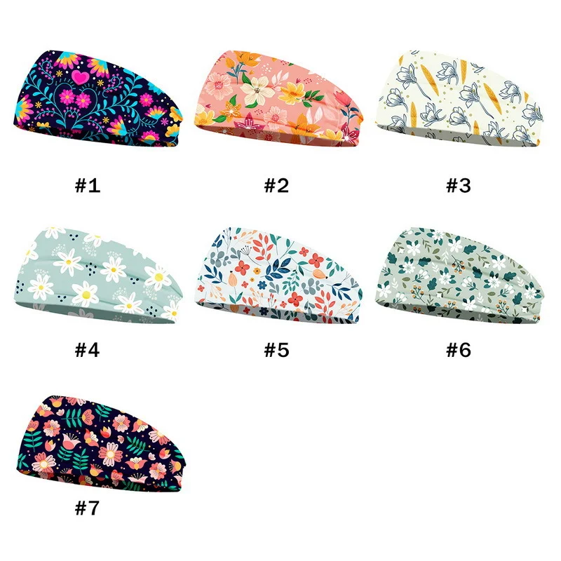 Sdrawing Sdrawing Printed Headwear Women's Headcarripe Sports Headband Fashion Wide-Border Yoga Headbands Breathable Soft Hair