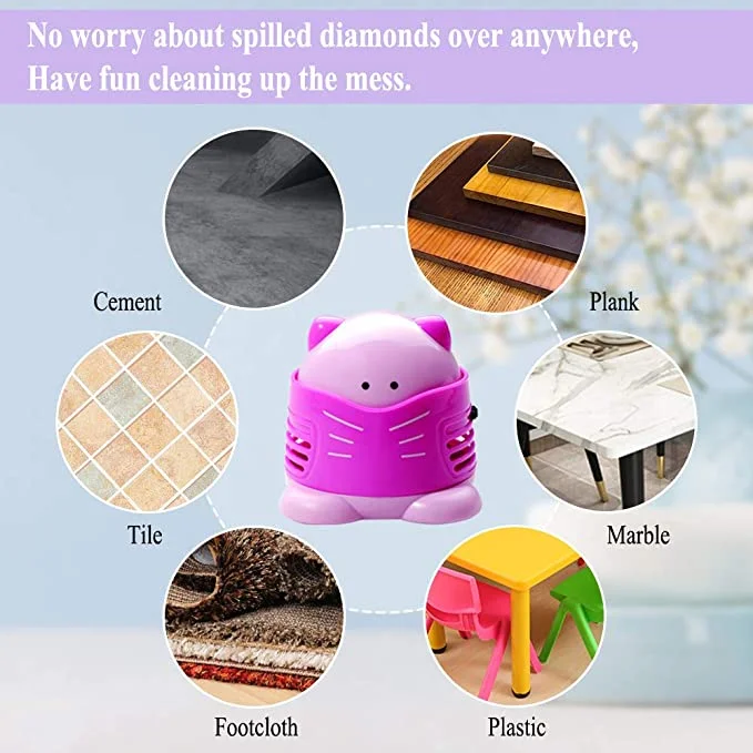 Mini Diamond Painting Drill Desktop Vacuum Cleaner Small Cleaning Machine