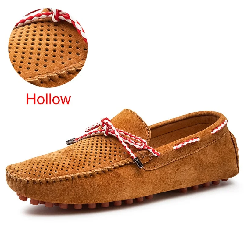 DEKABR Size 38~47 Genuine Leather Loafers Hot Sale Driving Shoes Fashion Casual Shoes Original Design Summer Flats Moccasins Men