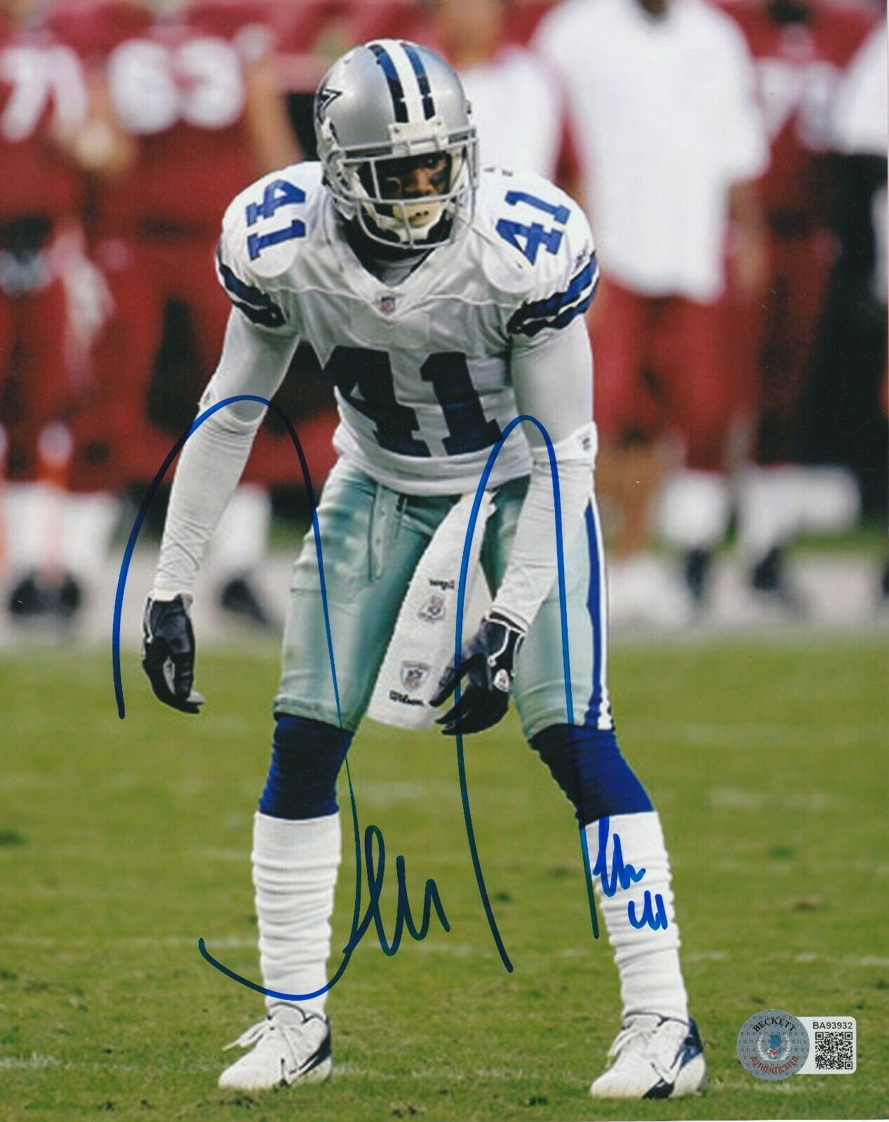 TERENCE NEWMAN Signed Dallas COWBOYS 8x10 Photo Poster painting w/ Beckett COA (BAS)