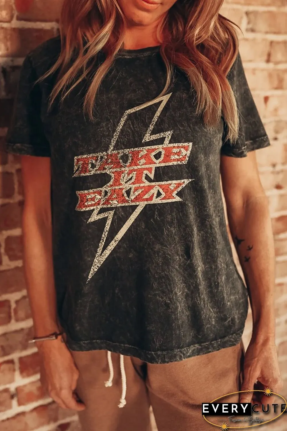 TAKE IT EAZY Graphic T-shirt