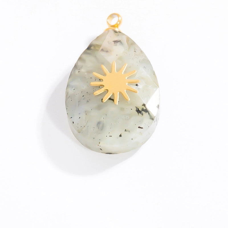 1 Piece 304 Stainless Steel Heart Shape Flower Butterfly Pendant Jewelry Accessories