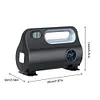 12V Portable Car Air Pump W/ LED Light Dual-Purpose for Motorcycles Bicycle Ball