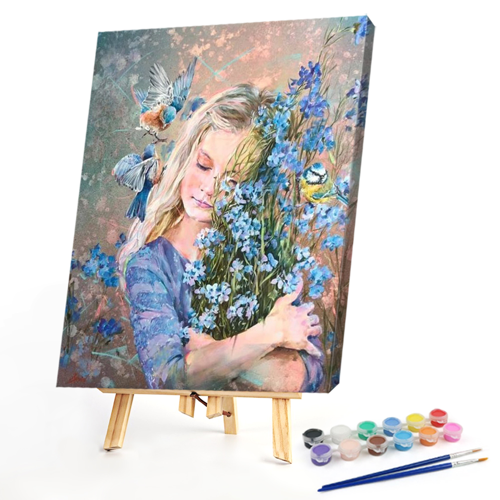 

40*50CM - Paint By Numbers - Flower Girl, 501 Original