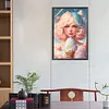 (Big Size)(AB/Round Drills)Colorful Ice Cream Girl-Full Diamond Painting 40*60CM