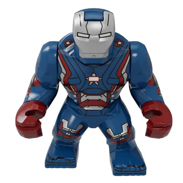Iron Patriot Custom Marvel Superhero Large Minifigure Minifigure Bricks monstertoys
