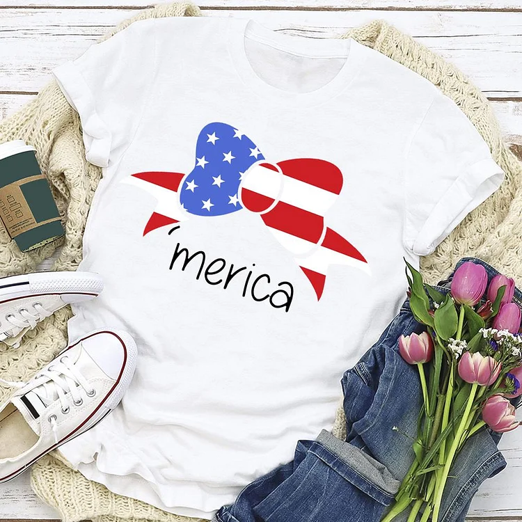 American bow independence Day  T-shirt Tee - 02098