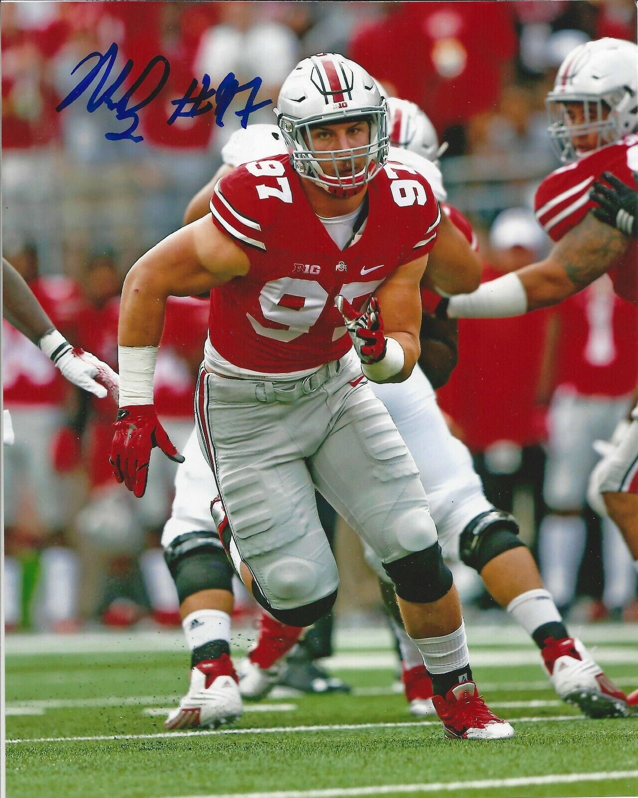 Nick Bosa Autographed 8x10 Ohio State San Francisco 49ersA772