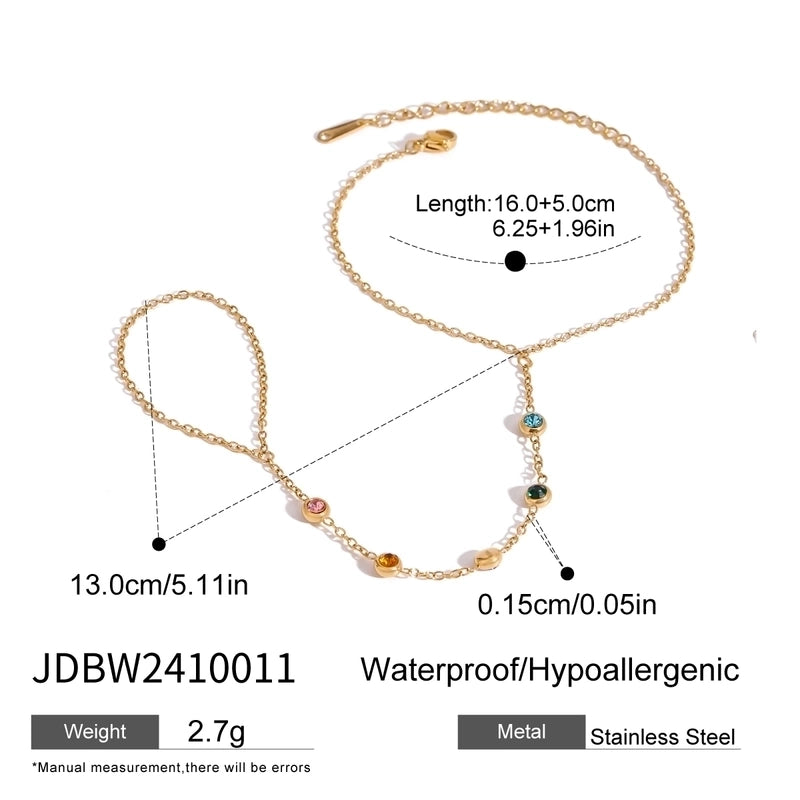 Minimalist Classic Style Geometric 304 Stainless Steel Cable Chain Bracelets In Bulk