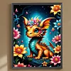 Diamond Painting -DIY Round Drill Dragon and Flower