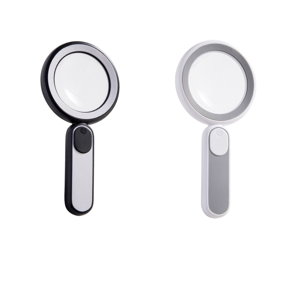 

8X Lenses Magnifying Glass with Handle LED Light Touch Switch USB Zoom Tool, Black, 501 Original