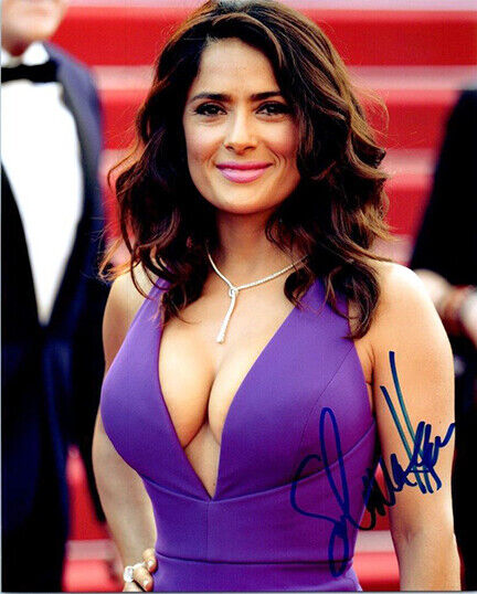 SALMA HAYEK Signed Photo Poster paintinggraph - Beautiful Actress Model - Preprint