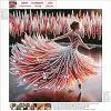 Dancing on ice girl - peinture au diamant de forme sp&eacute;ciale - 30*30cm