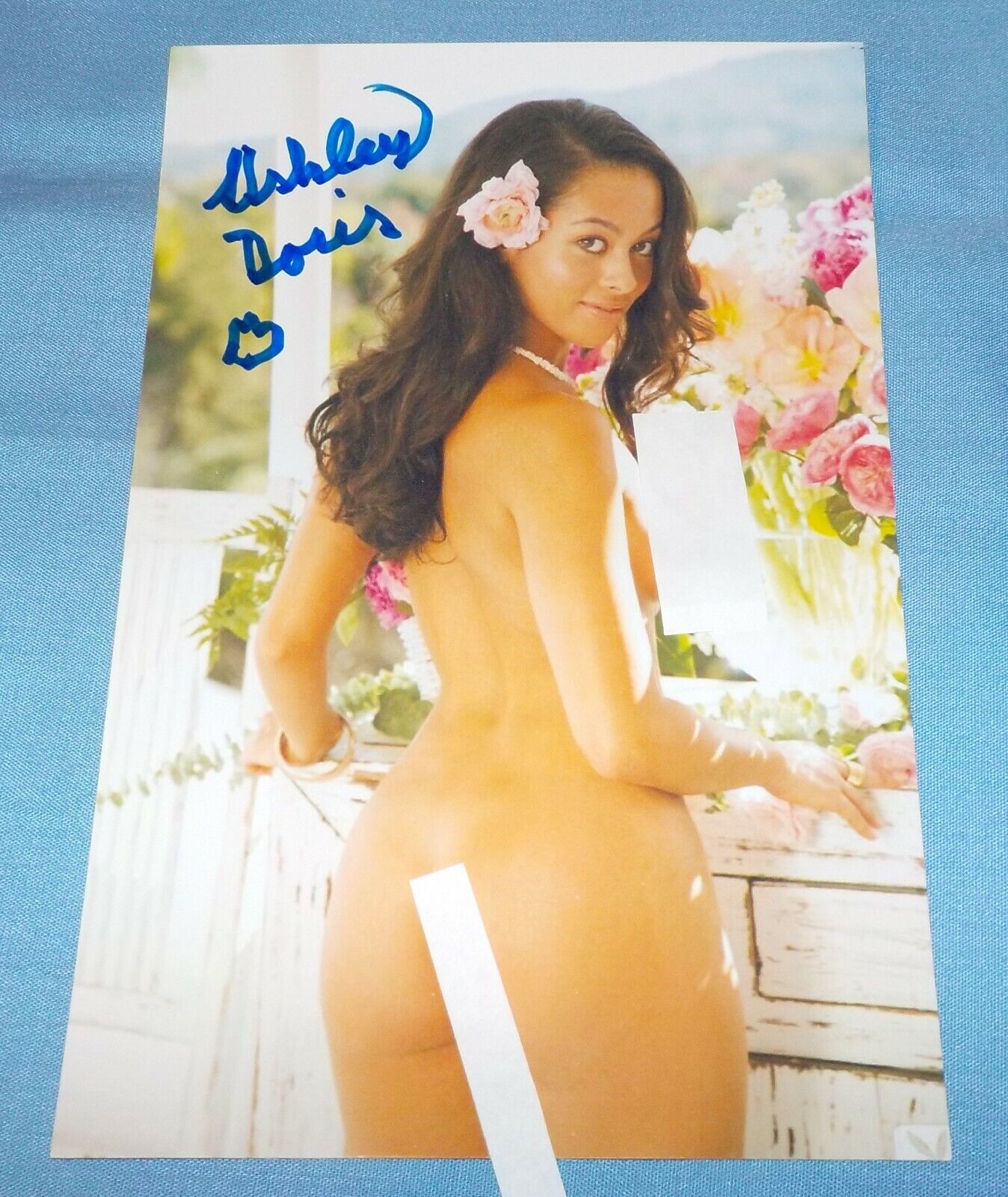 Ashley Doris Signed Autographed 4x6 Photo Poster painting Playboy Playmate March 2013 B