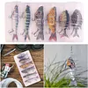 6Pcs Sinking Wobblers Fishing Lures Multi-Section Hard Bait for Pike Bass Trout