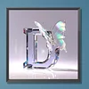 Letter D - Full Round Drill Diamond Painting