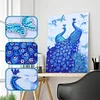 Blue Peacock  | Crystal Rhinestone  | Special Shaped Diamond Painting Kits