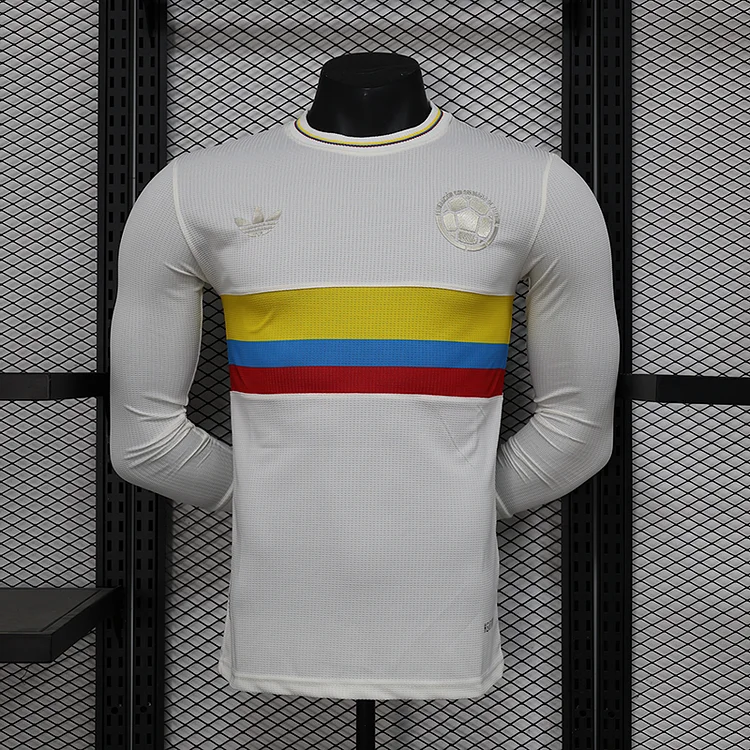 2024 Player Edition Colombia Anniversary Edition Long Sleeve Football Jersey