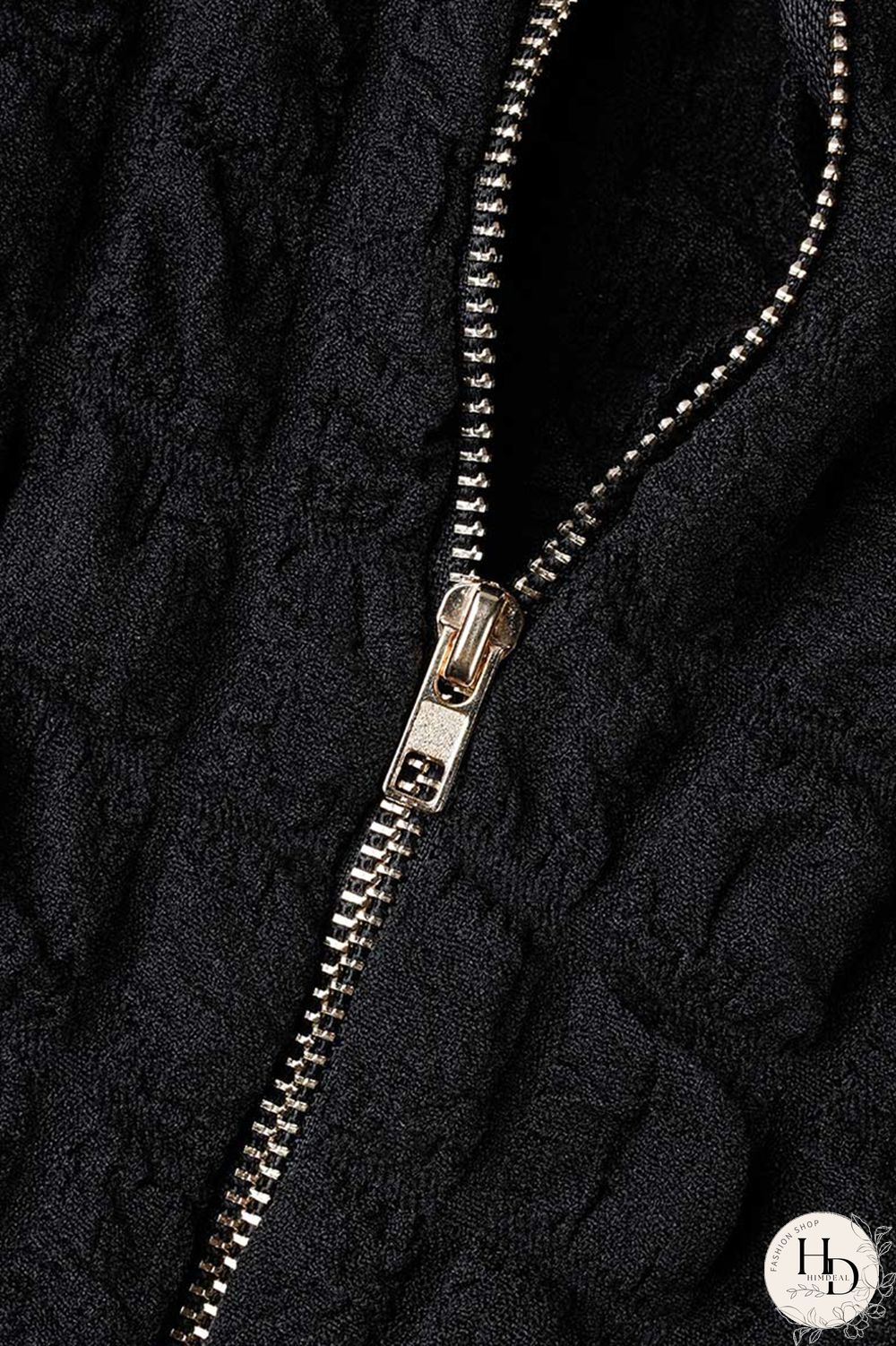 Black Casual Solid Patchwork Zipper Collar Skinny Jumpsuits