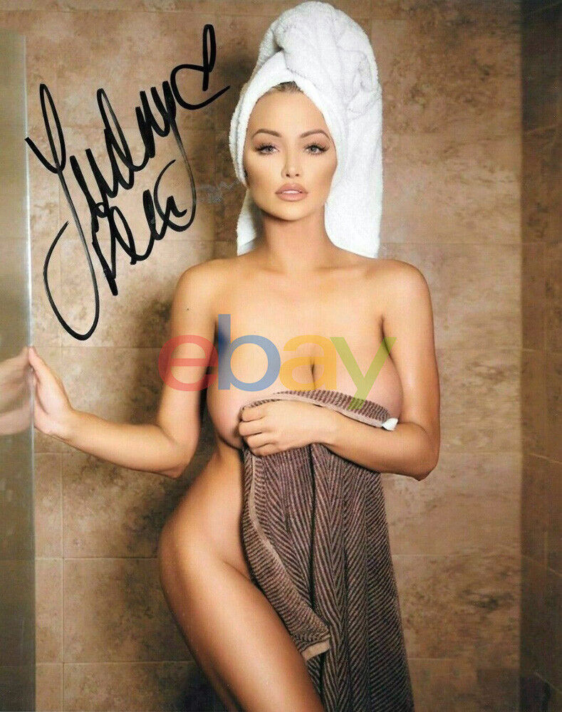 Lindsey Pelas HUGE B@@BS Signed 8X10 Photo Poster painting Autographed reprint