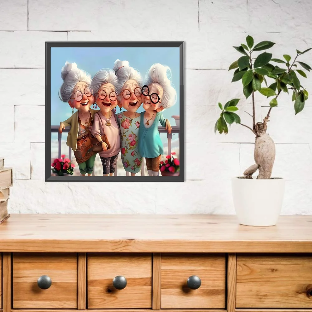 Diamond Painting - Full Round Drill - Grandma(Canvas|40*40cm)