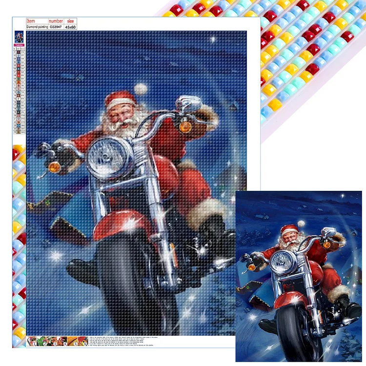 Santa Claus 45*60CM (Canvas) Full Square Drill Diamond Painting gbfke