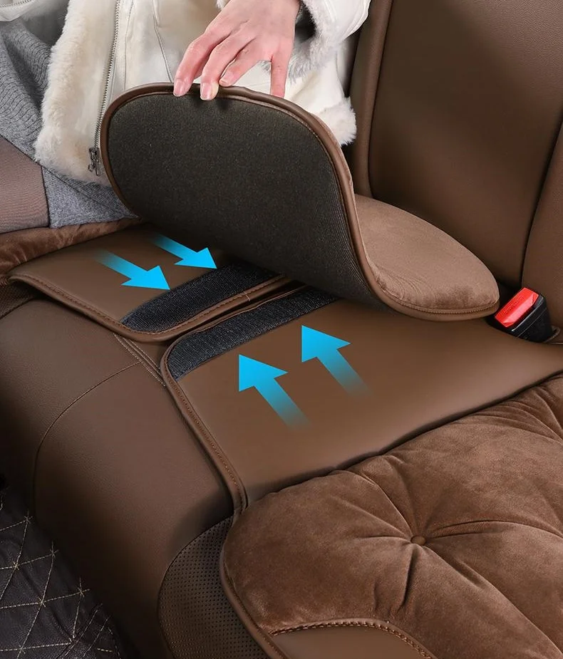 New plush car seat cushion says goodbye to winter cold