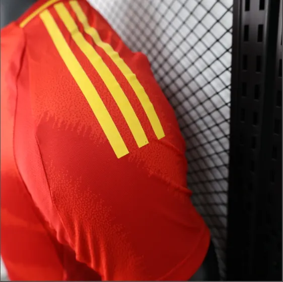2024 Spain Home Player Version Men's Football T-Shirt Thai Quality