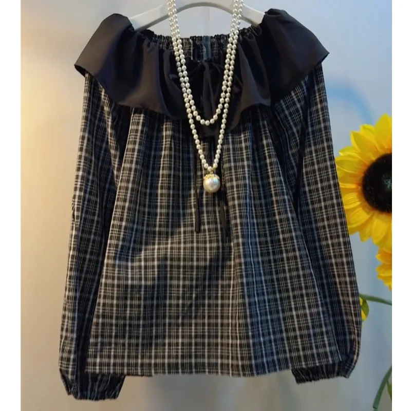 Athvotar Athvotar Year's Popular White Printed Shirt Women 2025 Spring New French Temperament Shirt High-End Long-Sleeved Top