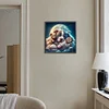 Diamond Painting -DIY Round Drill Good Night Bear and Puppy